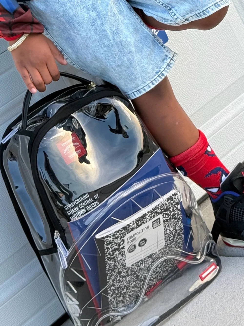 Sprayground SHARK CENTRAL - CLEAR BACKPACK